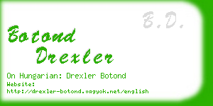 botond drexler business card